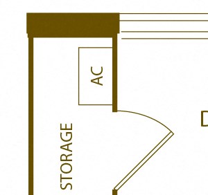 Residence 5 - 2 Bedroom 2 Bath Floor Plan Layout - 1078 Square Feet